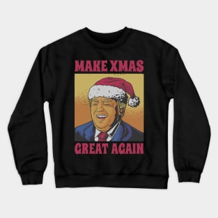 Christmas trump santa claus Crewneck Sweatshirt